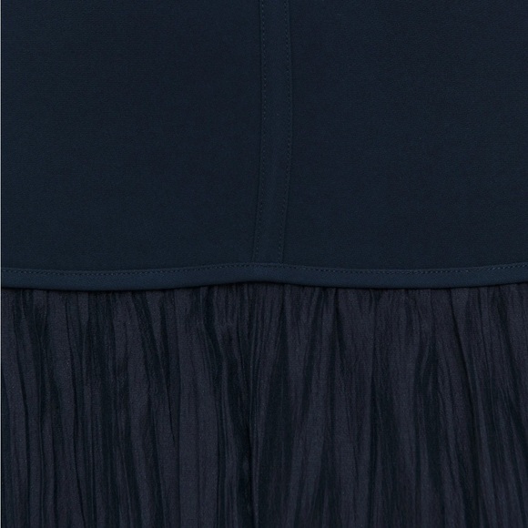 NEW Reformation Cyra Drop Waist Dress Midnight Navy Blue | US 2 UK 4 - Picture 12 of 15